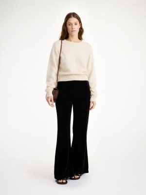 By Malene Birger Amores High-waisted Hlače Crne | HR_BB84920