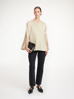 By Malene Birger Calias Tunic-style Blouse Košulje Krem | HR_BB22193