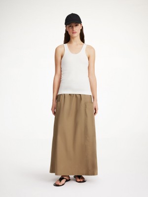 By Malene Birger Catterine Organic Cotton Maxi Suknje Shitake | HR_BB95261