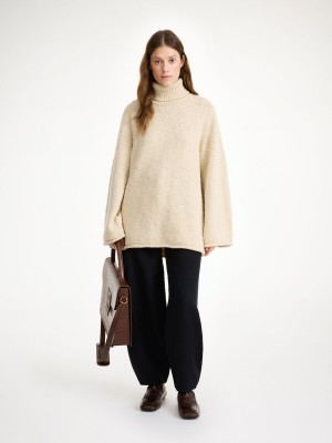 By Malene Birger Charice Wool Sweater Pletenina Oyster Gray | HR_BB23625