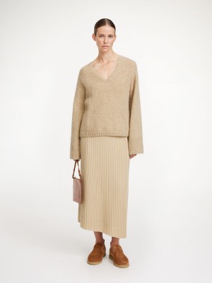 By Malene Birger Cimone Sweater Pletenina Bež | HR_BB61366