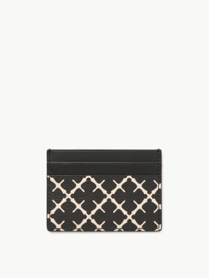 By Malene Birger Elia Printed Cardholder Novčanici i držači kartica Crne | HR_BB11674