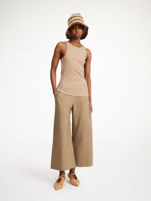 By Malene Birger Luisa High-waisted Hlače Shitake | HR_BB37272