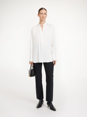 By Malene Birger Mabillon Silk Košulje Bijele | HR_BB88829