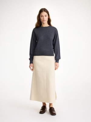 By Malene Birger Mantea Merino Wool Sweater Pletenina Sive | HR_BB42667