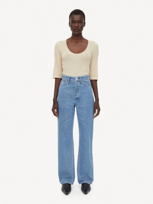 By Malene Birger Miliumlo Organic Cotton Hlače Plave | HR_BB17296