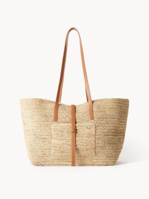 By Malene Birger Palla Straw Tote Torbe Svijetlo | HR_BB44469