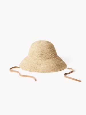 By Malene Birger Rafiah Straw Hat Ostali Dodaci Svijetlo | HR_BB57508