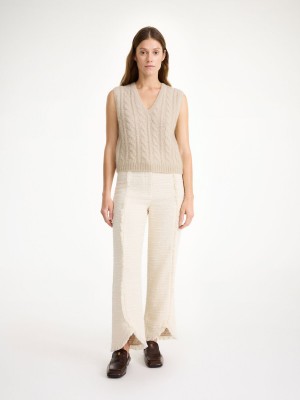 By Malene Birger Simea Vest Pletenina Oyster Gray | HR_BB95033