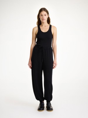 By Malene Birger Tevana High-waisted Hlače Crne | HR_BB47101