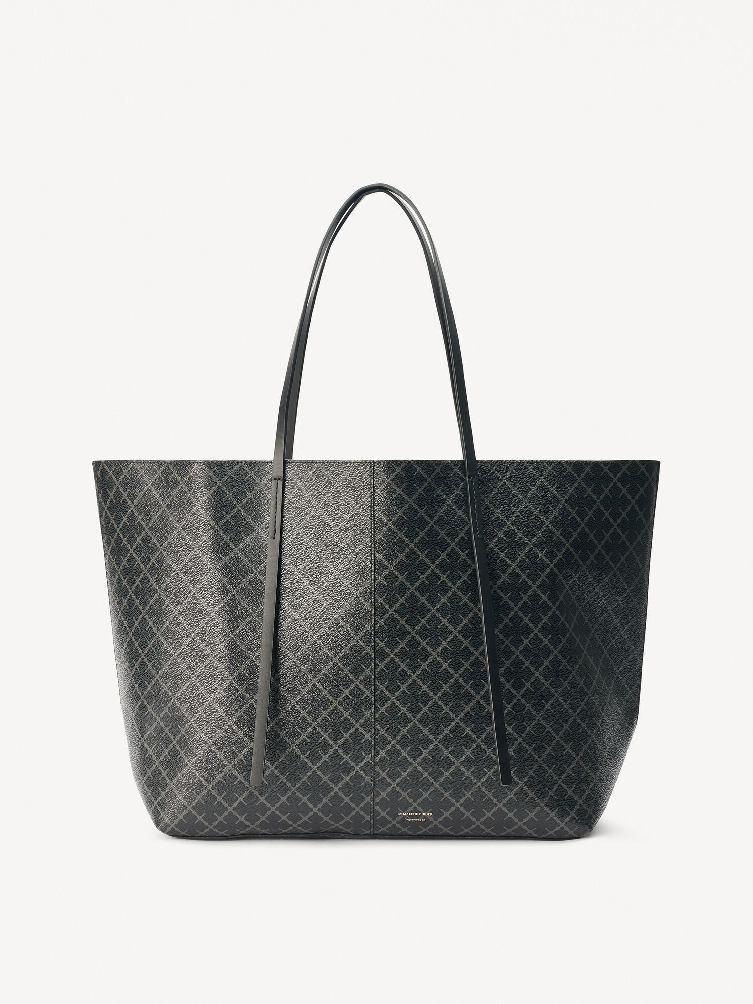 By Malene Birger Abi Printed Tote Torbe Charcoal | HR_BB96183