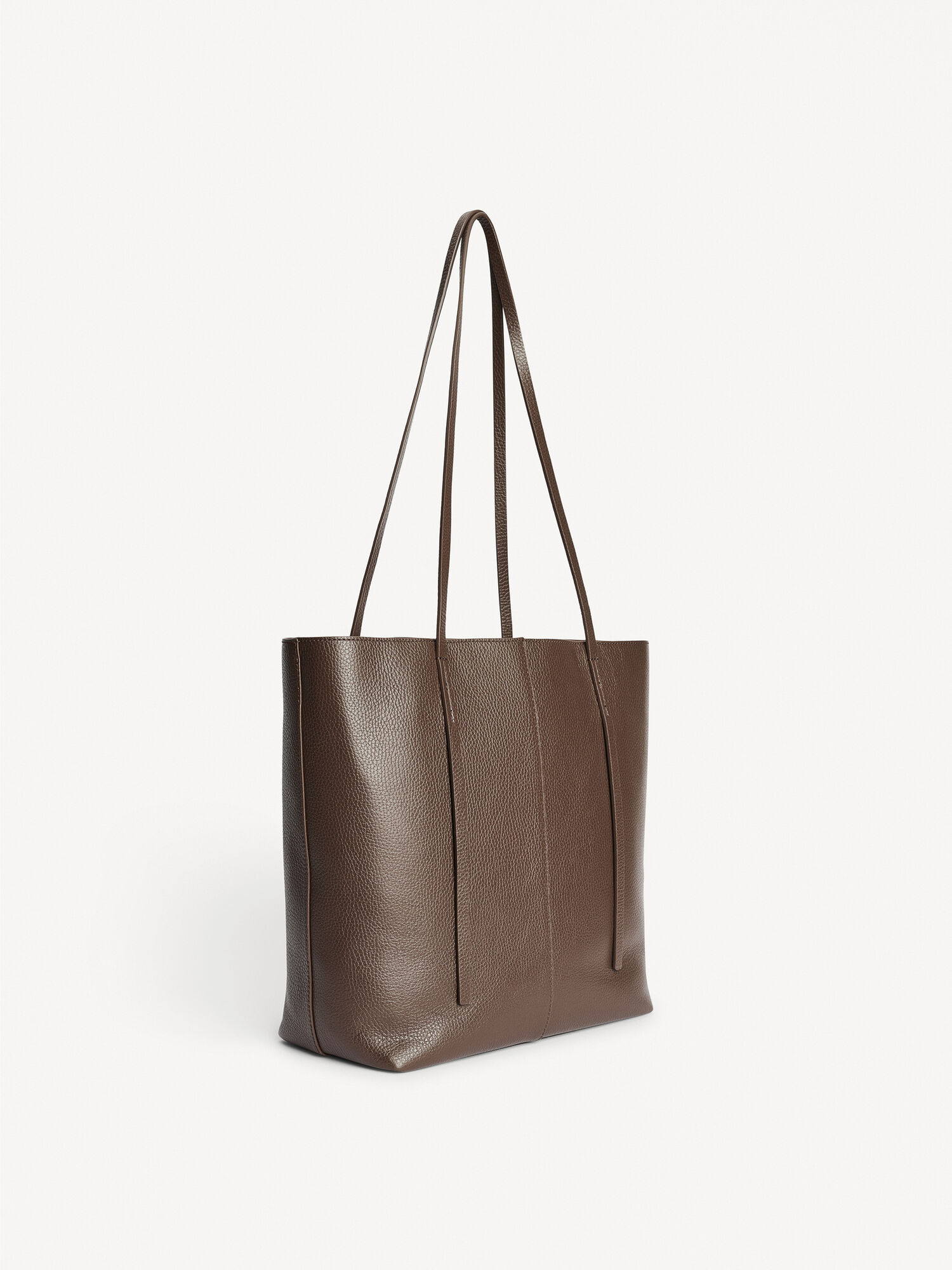 By Malene Birger Abilso Leather Tote Torbe Kafe | HR_BB33651