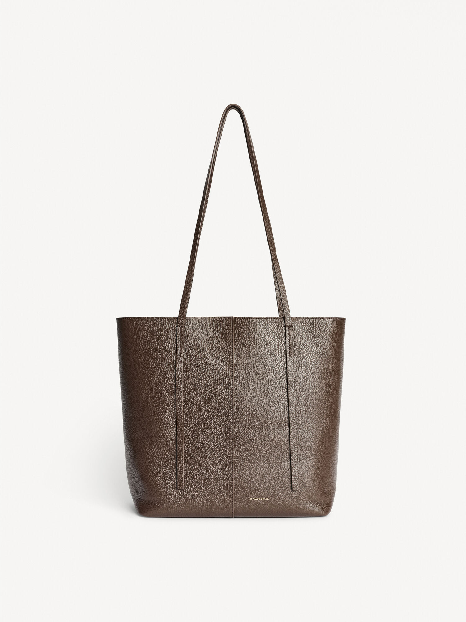 By Malene Birger Abilso Leather Tote Torbe Kafe | HR_BB33651