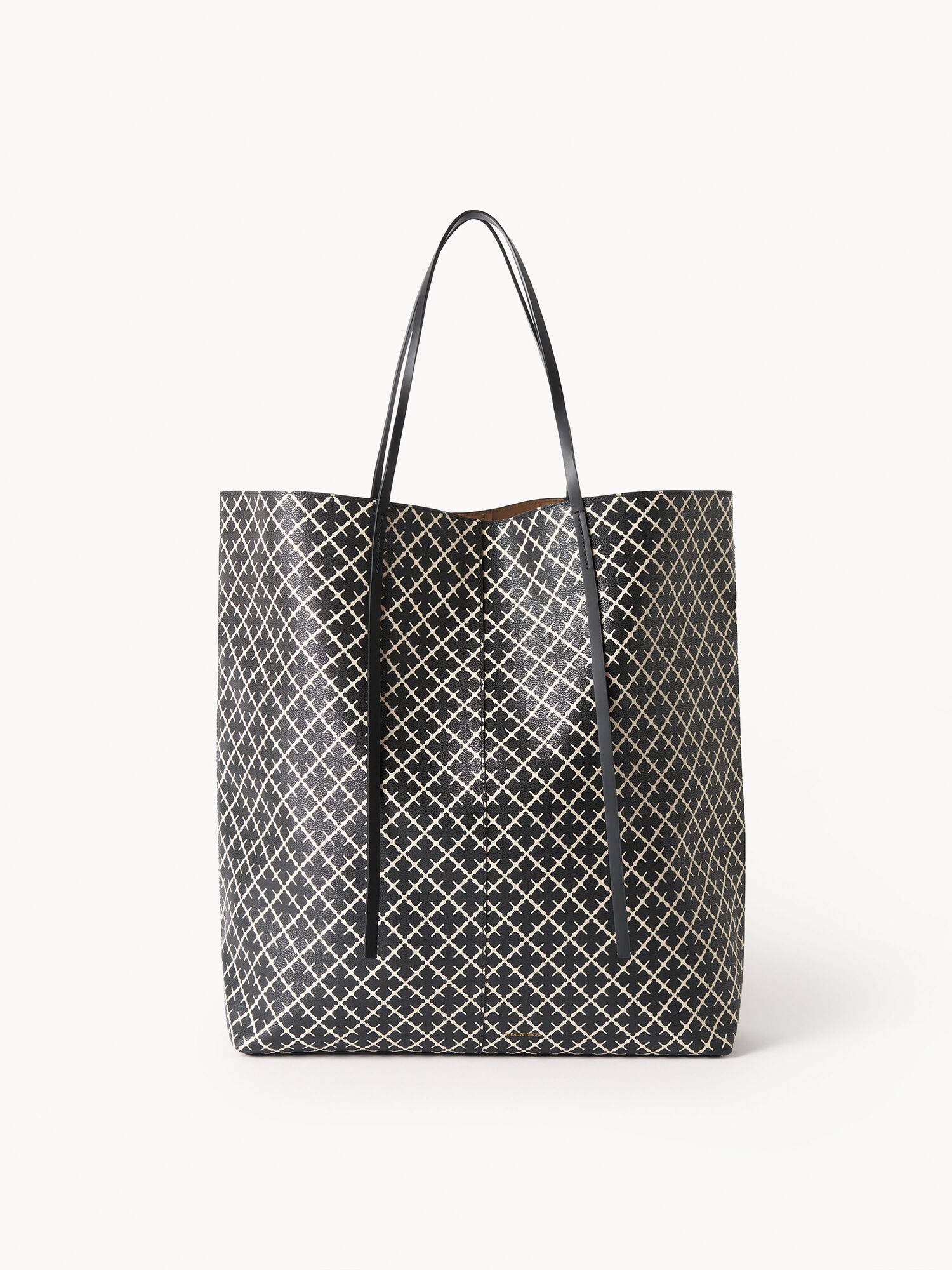 By Malene Birger Abrille Printed Tote Torbe Crne | HR_BB65241