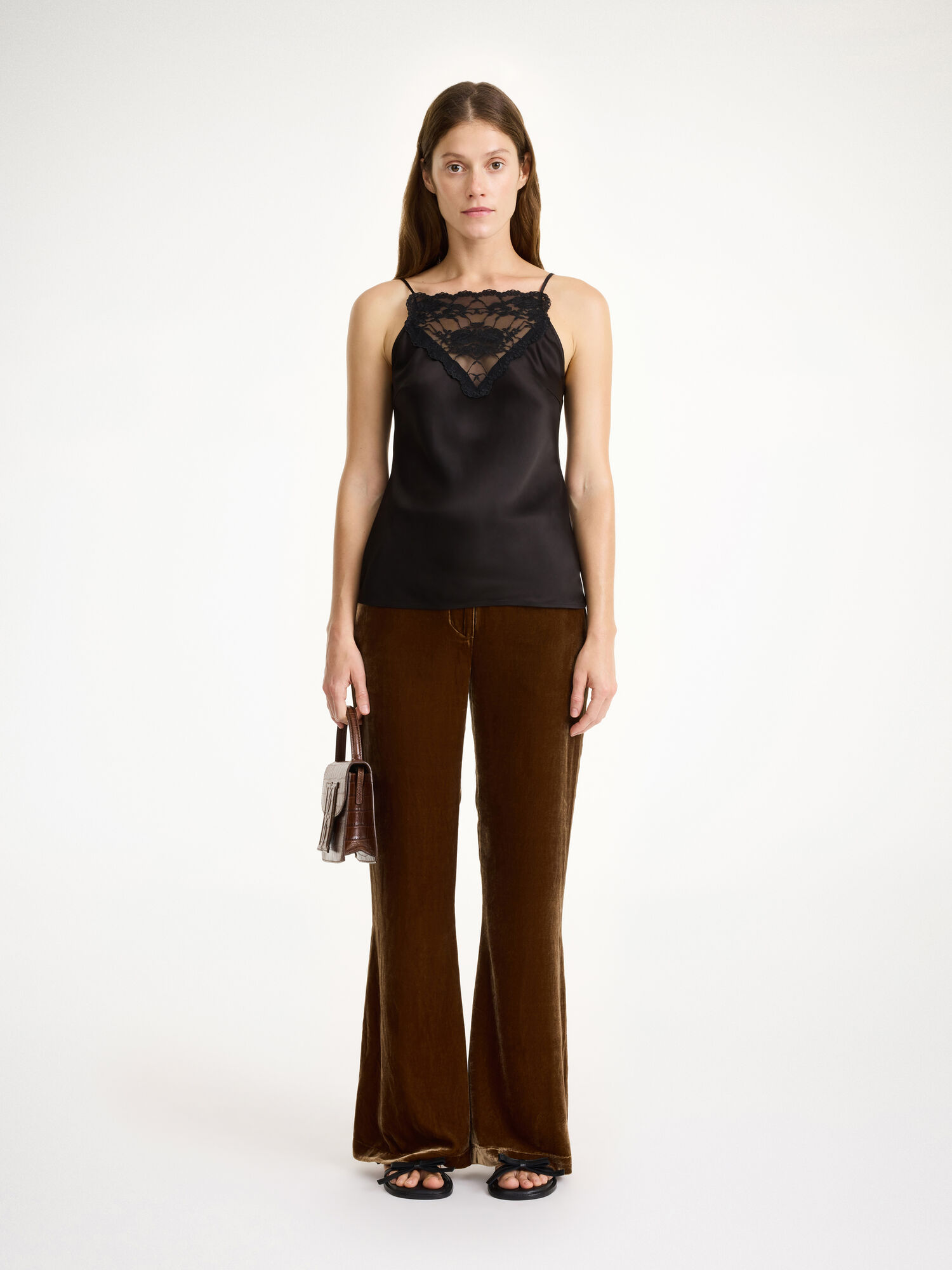 By Malene Birger Amores High-waisted Hlače Bison | HR_BB12245