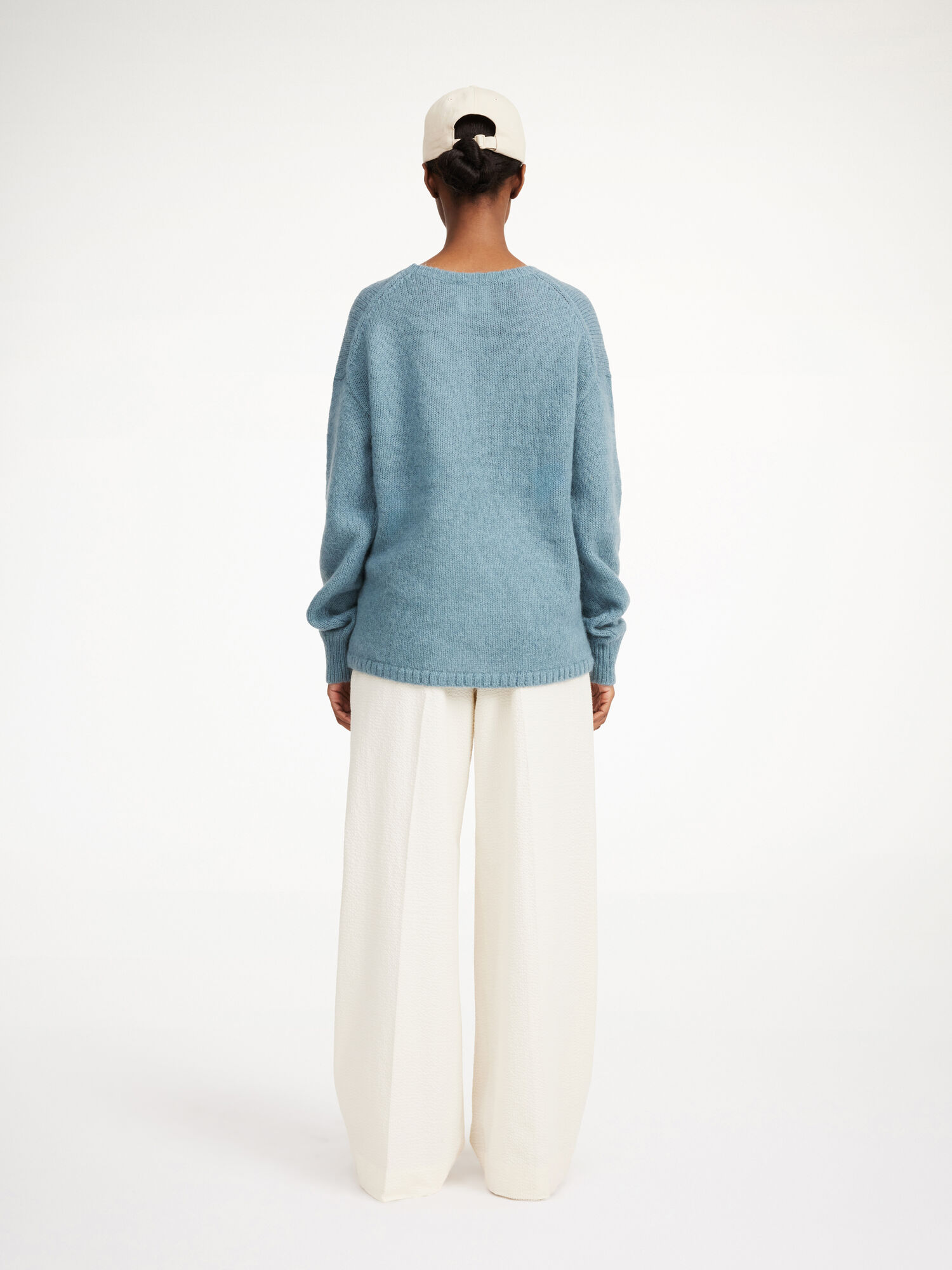 By Malene Birger Briella Mohair-blend Sweater Pletenina Cool Water | HR_BB62056