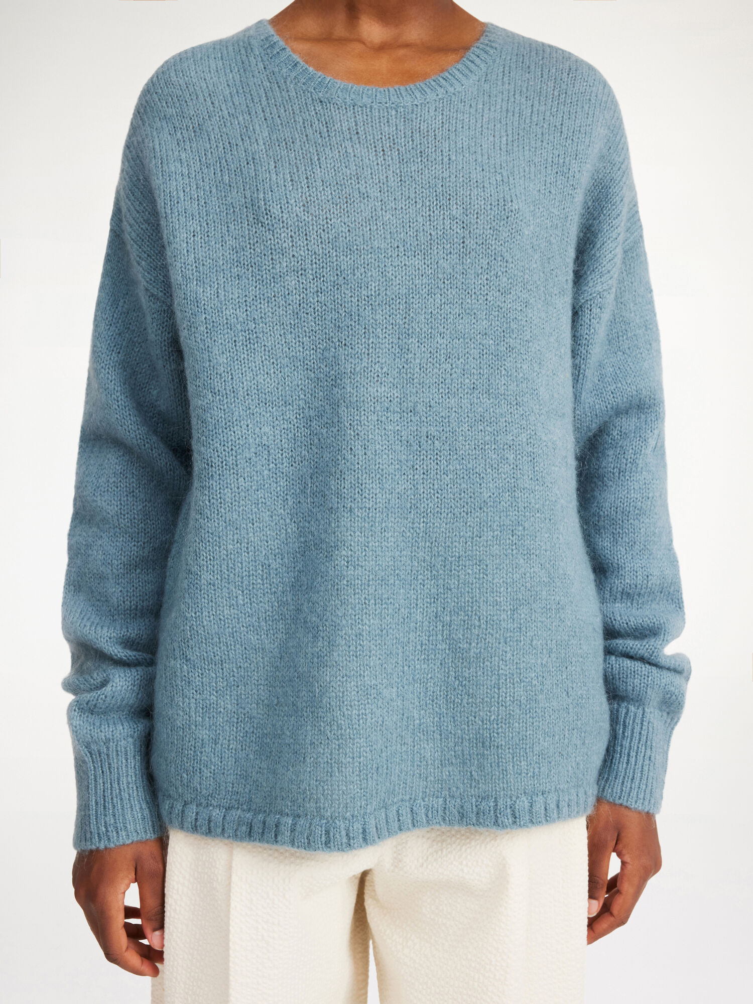 By Malene Birger Briella Mohair-blend Sweater Pletenina Cool Water | HR_BB62056