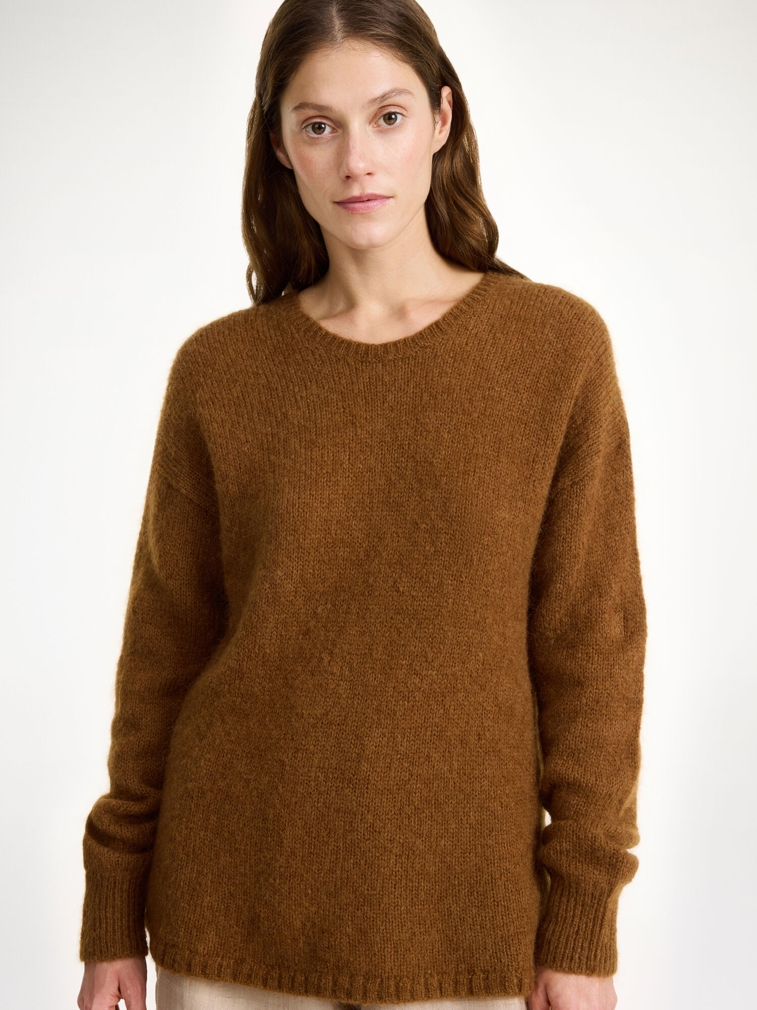 By Malene Birger Briella Mohair-blend Sweater Pletenina Bison | HR_BB76952