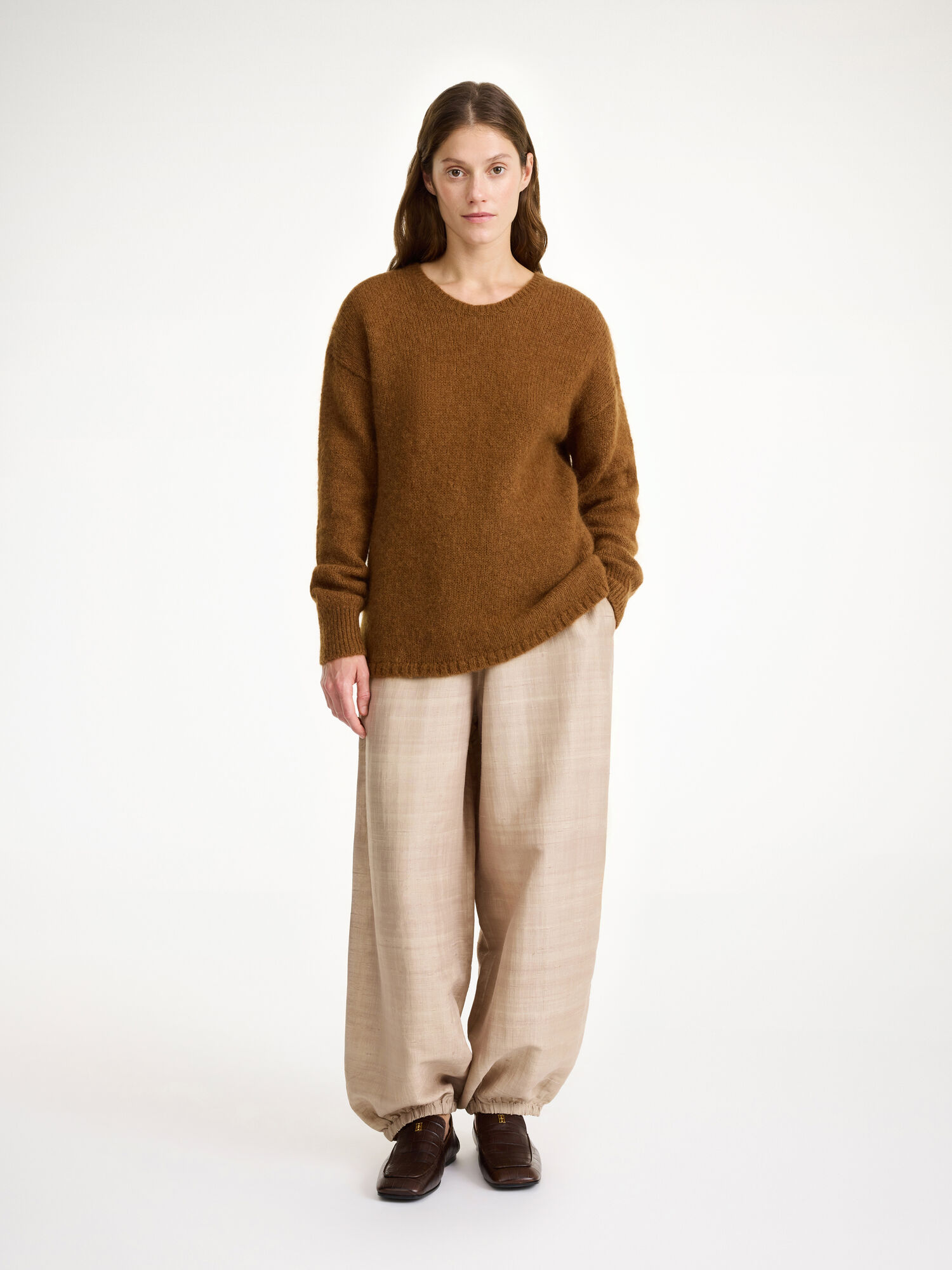 By Malene Birger Briella Mohair-blend Sweater Pletenina Bison | HR_BB76952