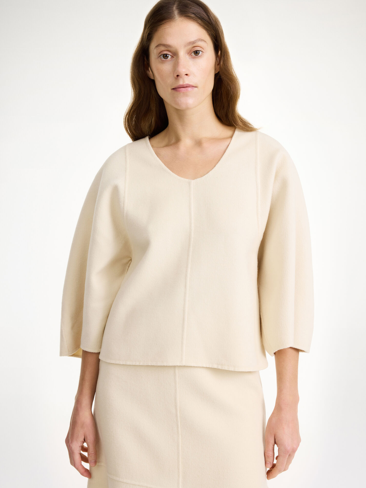 By Malene Birger Calya Wool Blouse Košulje Pearl | HR_BB88051