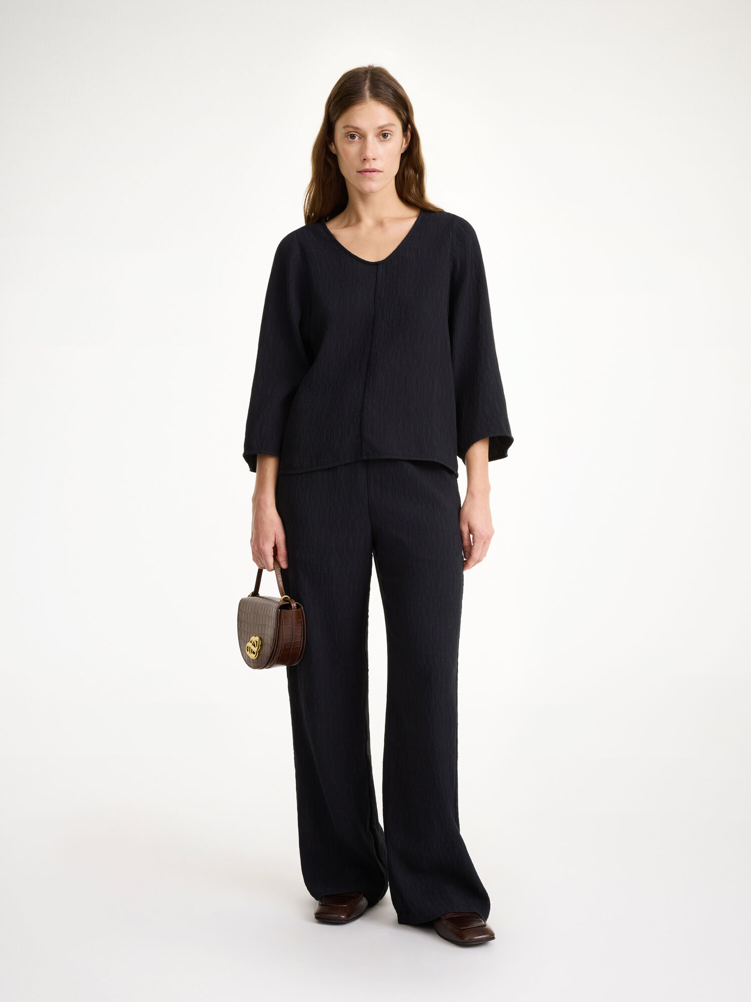 By Malene Birger Calyas Blouse Košulje Crne | HR_BB47209