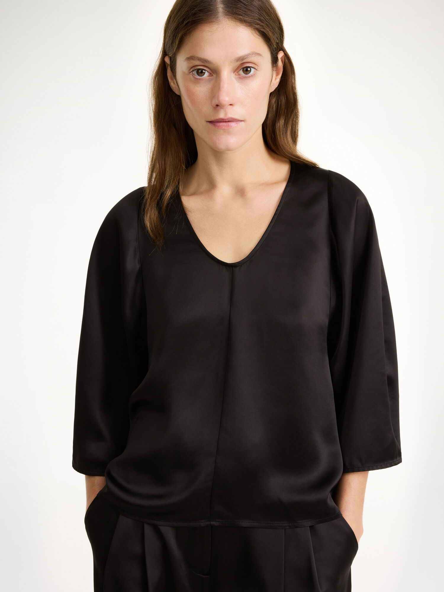 By Malene Birger Calyas Blouse Košulje Crne | HR_BB60484