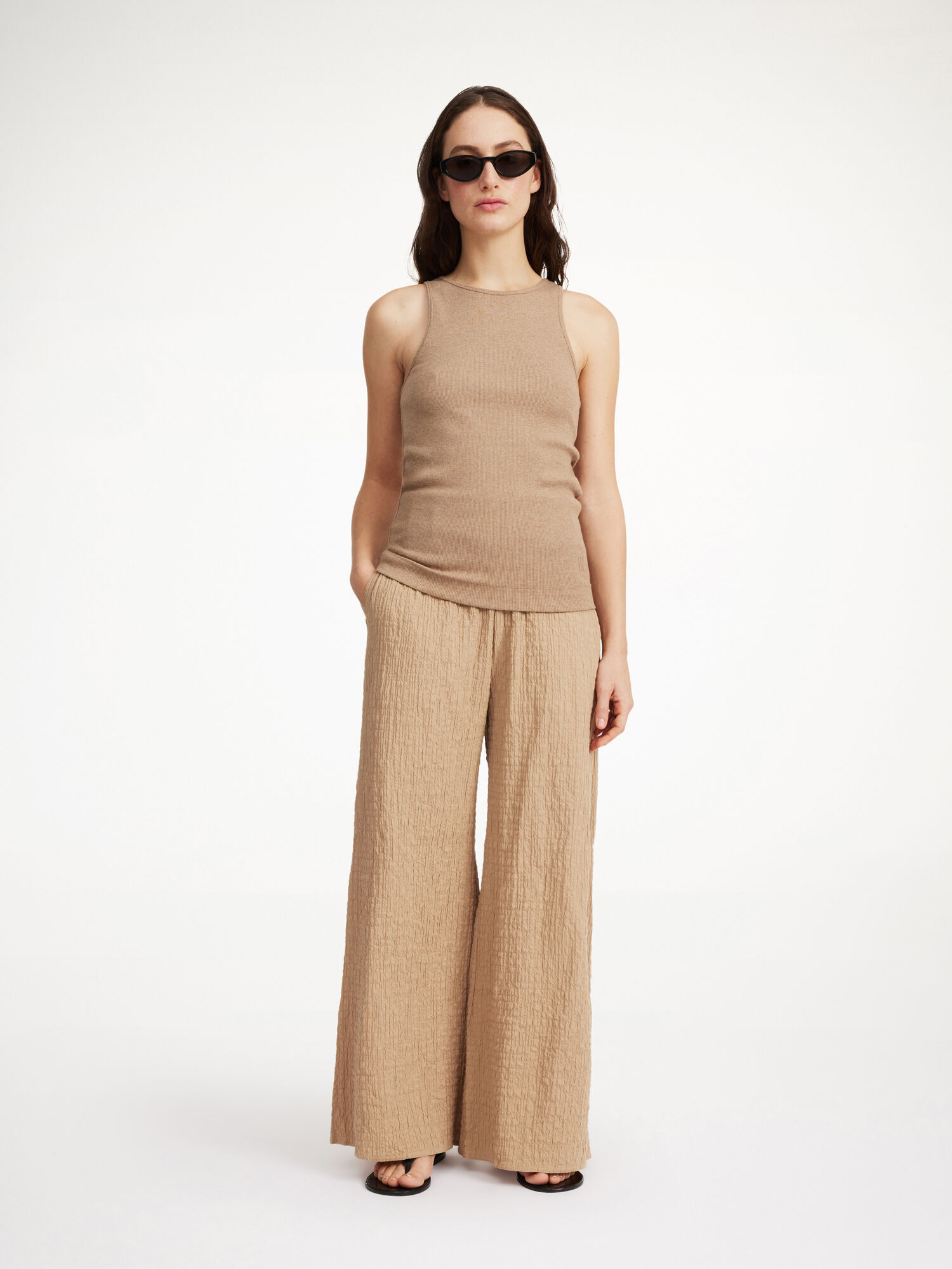 By Malene Birger Campine Wide-leg Hlače Tannin | HR_BB38275