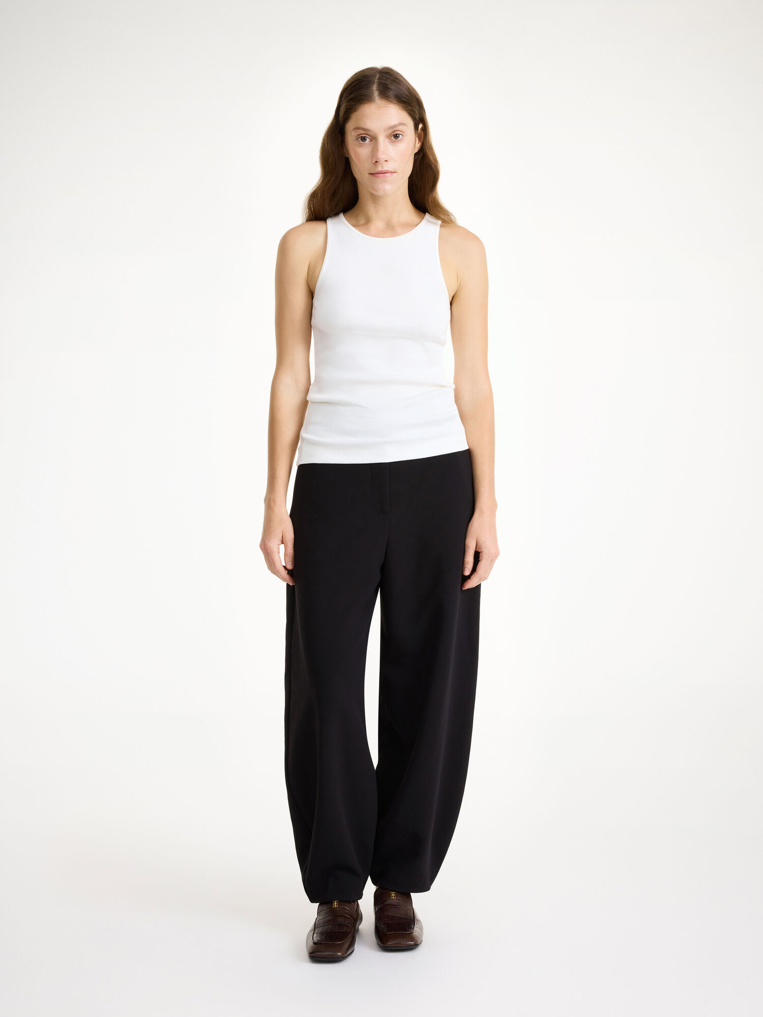 By Malene Birger Carlien High-waist Hlače Crne | HR_BB34546