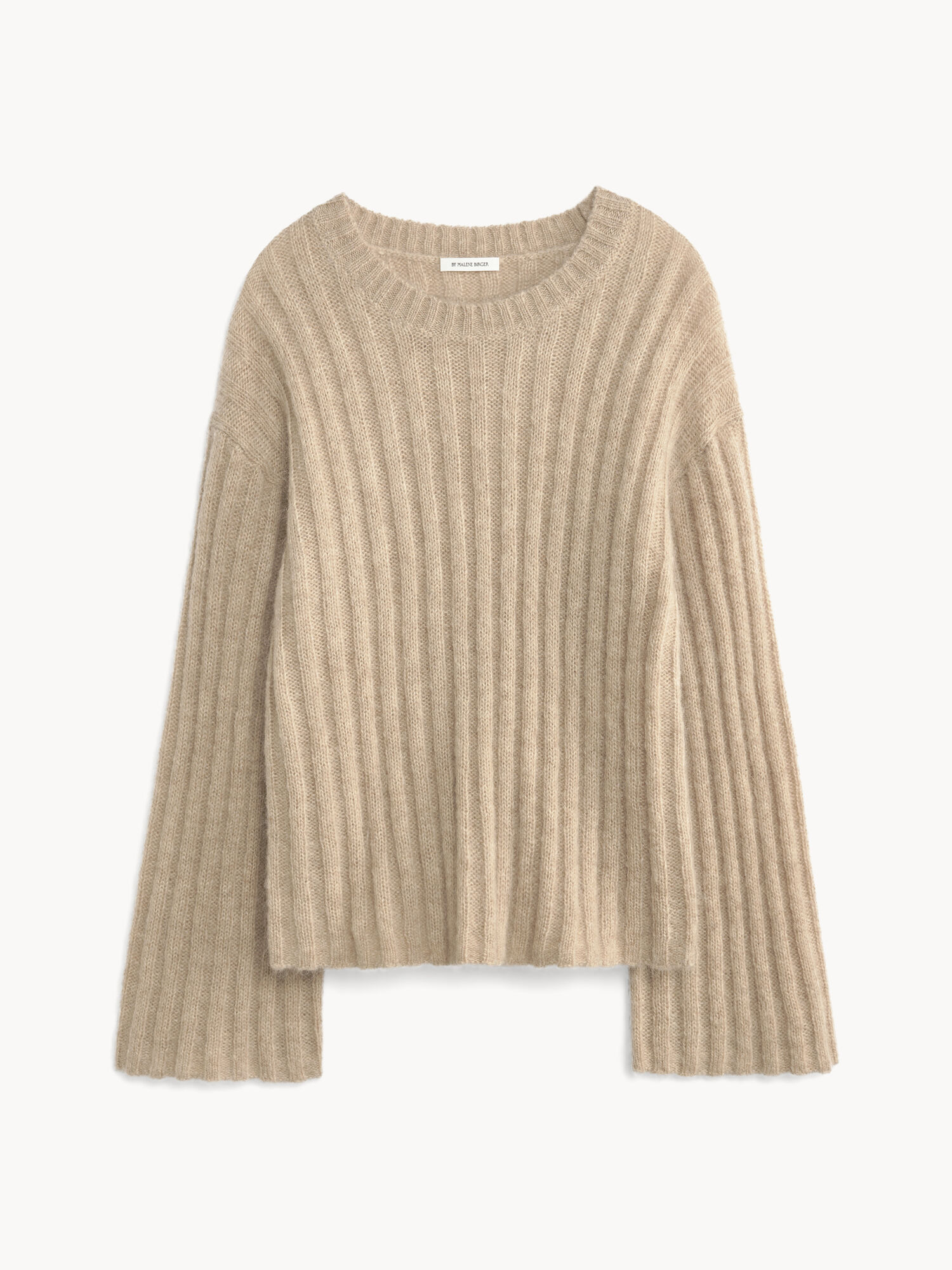 By Malene Birger Cierra Ribbed Sweater Pletenina Bež | HR_BB59798