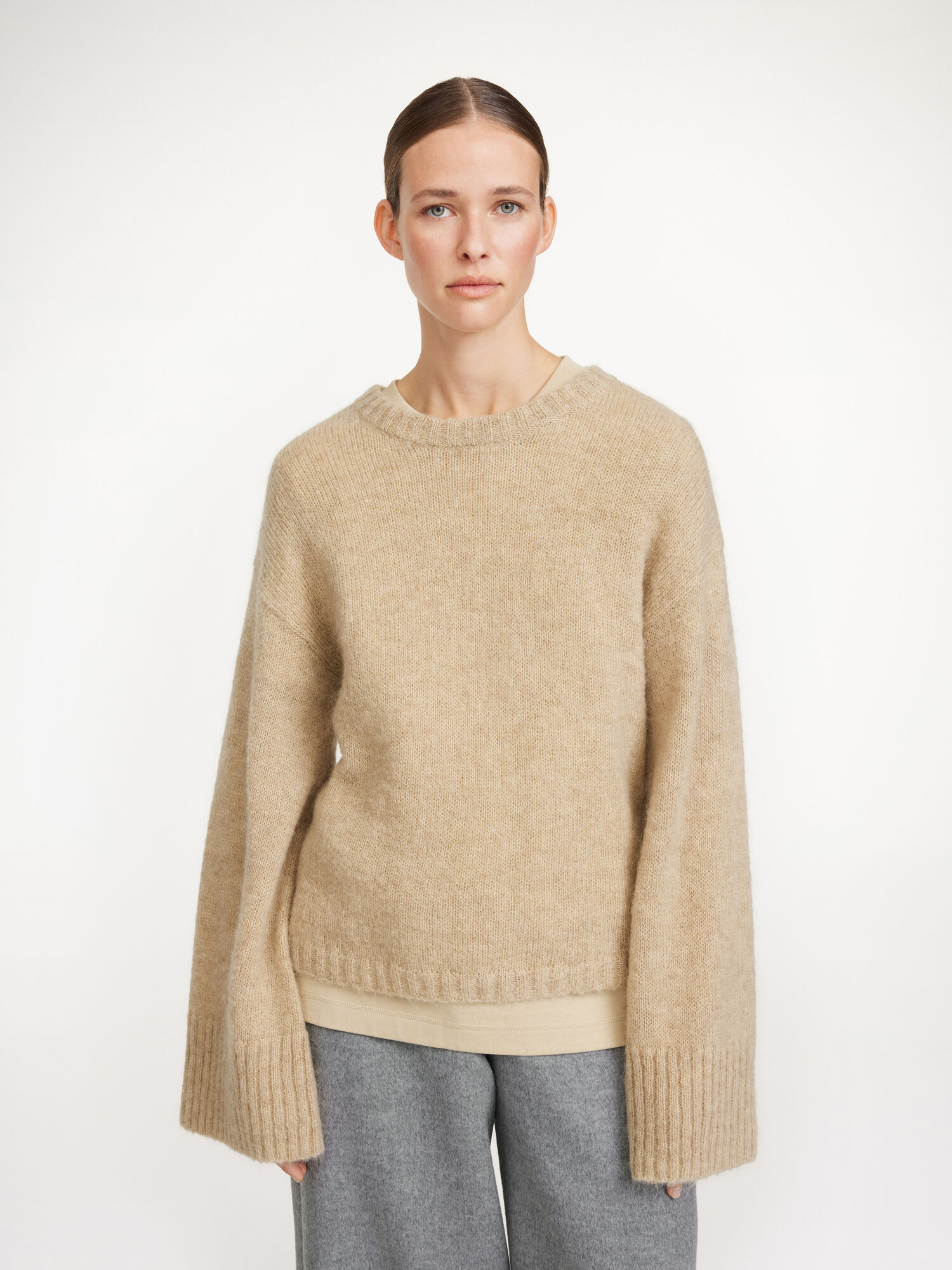 By Malene Birger Cierra Sweater Pletenina Bež | HR_BB55429