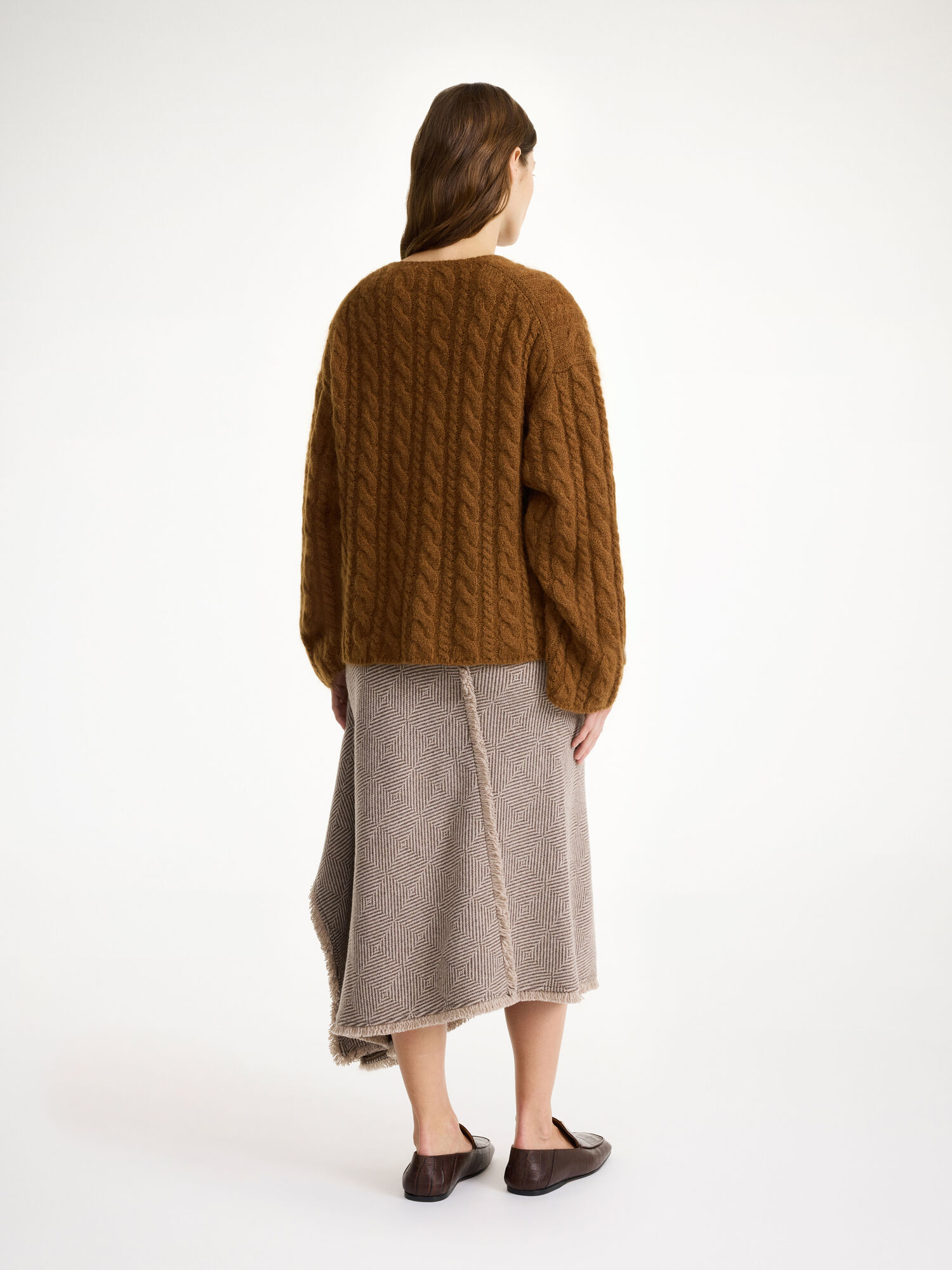 By Malene Birger Cimone Cable-knit Sweater Pletenina Bison | HR_BB49213