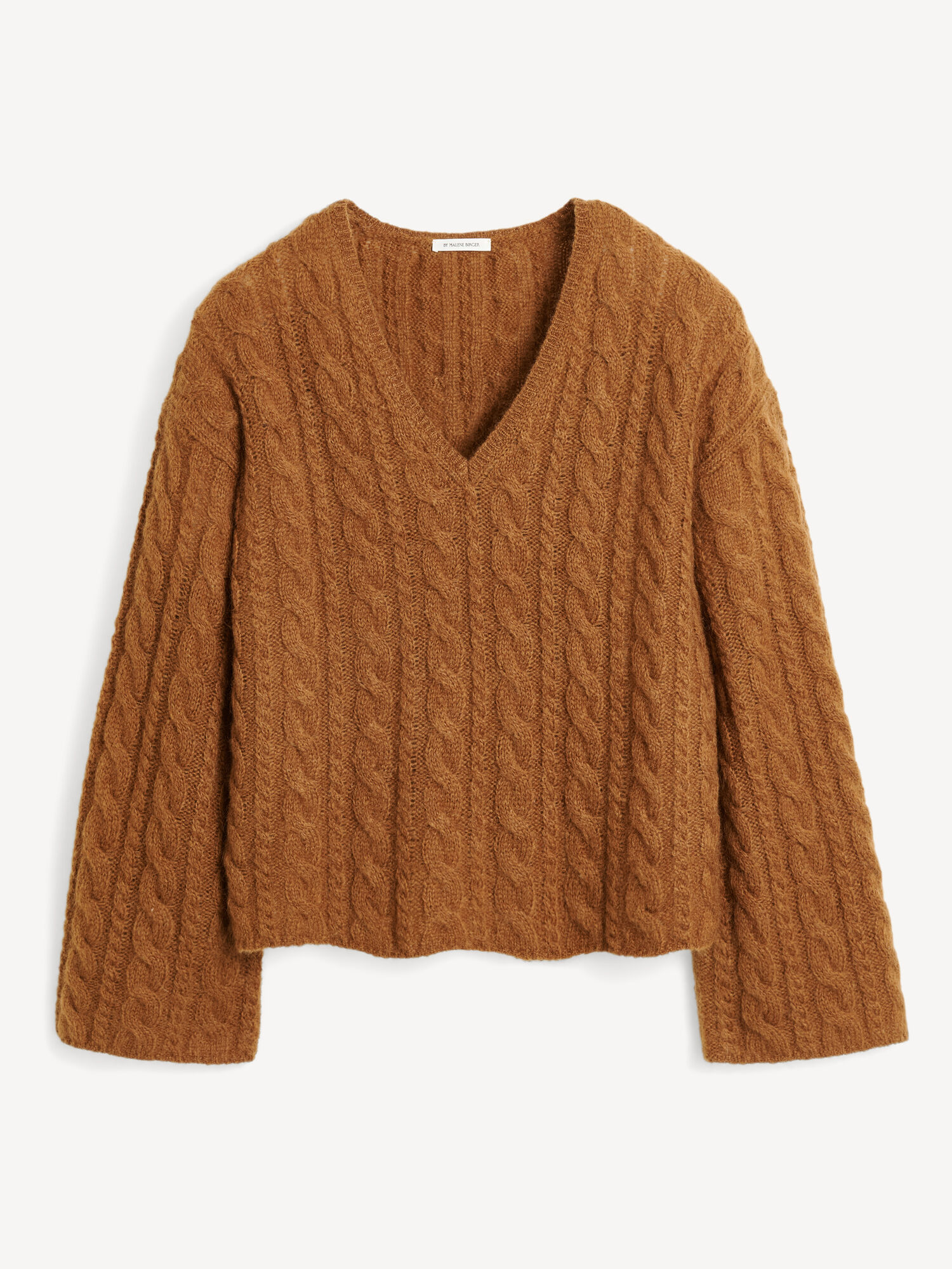 By Malene Birger Cimone Cable-knit Sweater Pletenina Bison | HR_BB49213