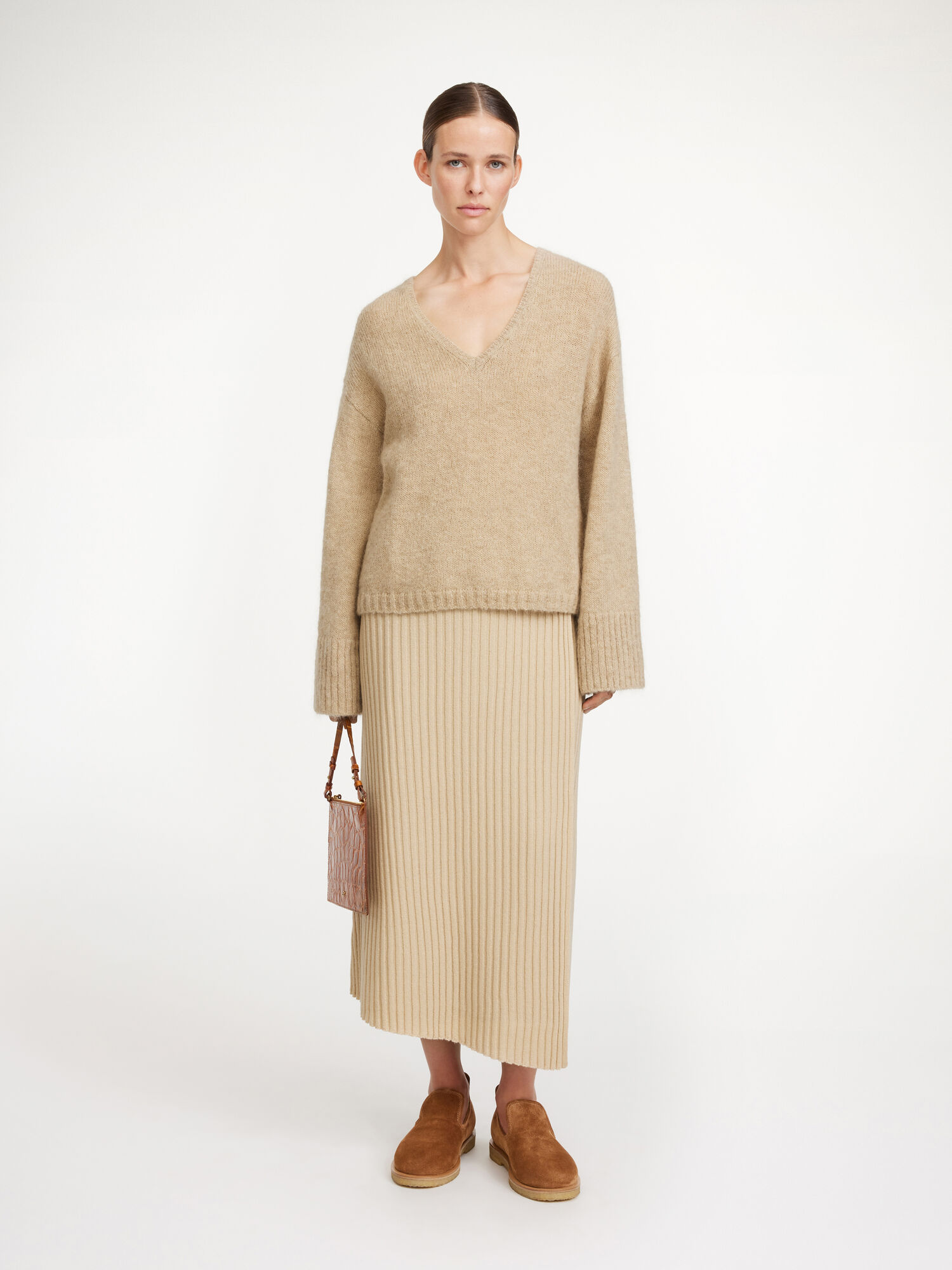 By Malene Birger Cimone Sweater Pletenina Bež | HR_BB61366