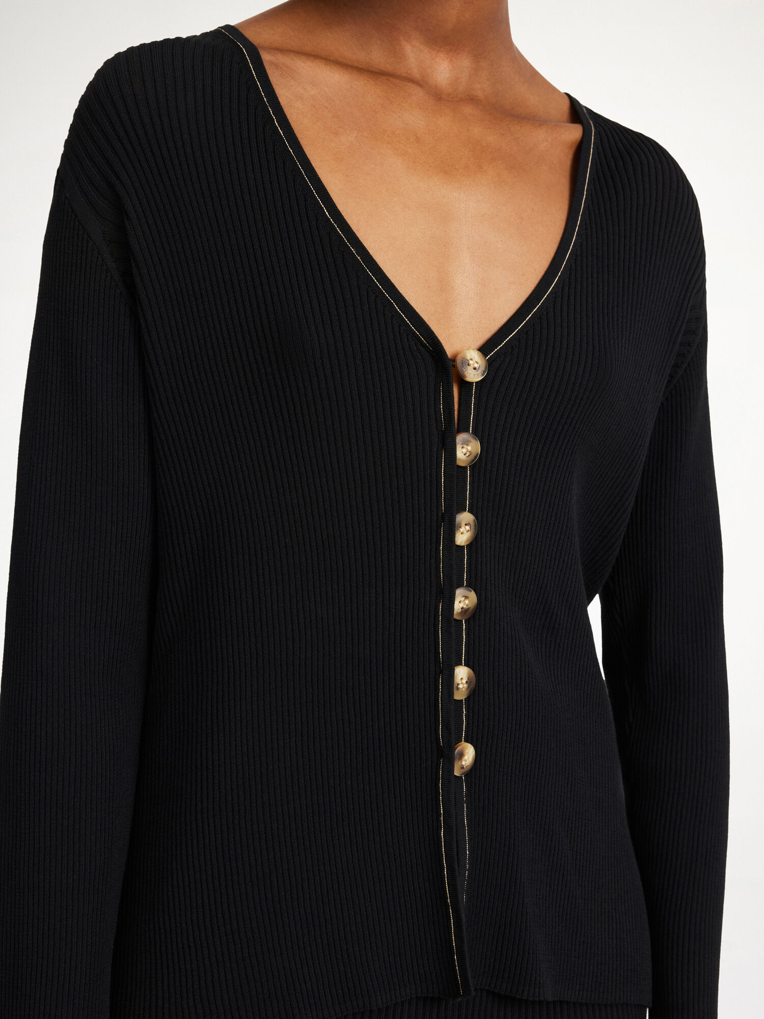 By Malene Birger Cirella Cardigan Pletenina Crne | HR_BB53058