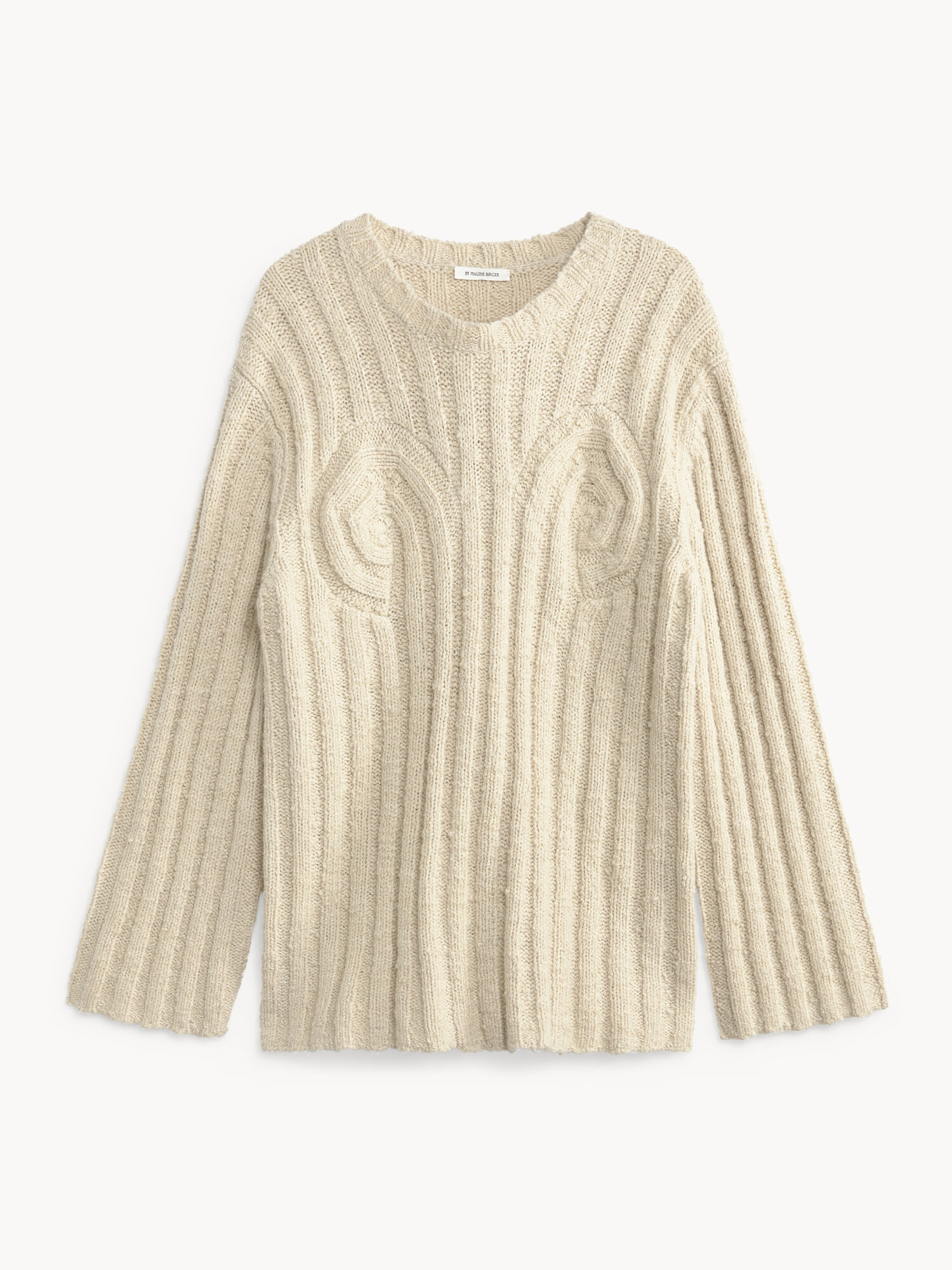 By Malene Birger Cirra Ribbed Sweater Pletenina Oyster Gray | HR_BB23855