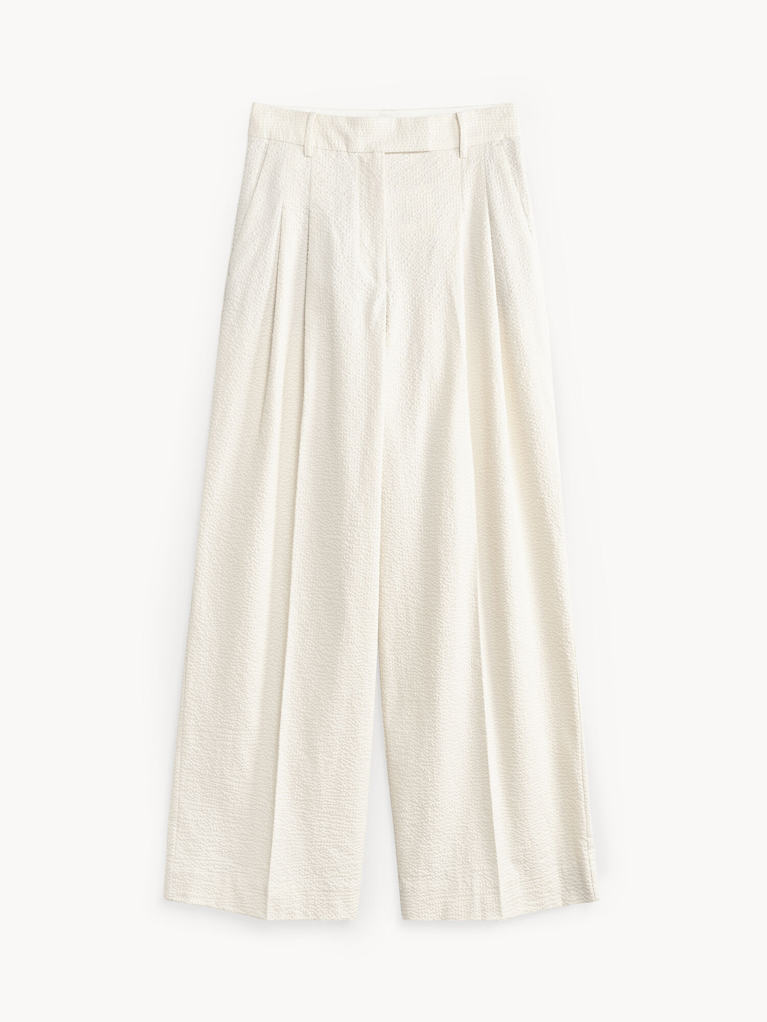 By Malene Birger Cymbaria High-waisted Hlače Bijele | HR_BB80231