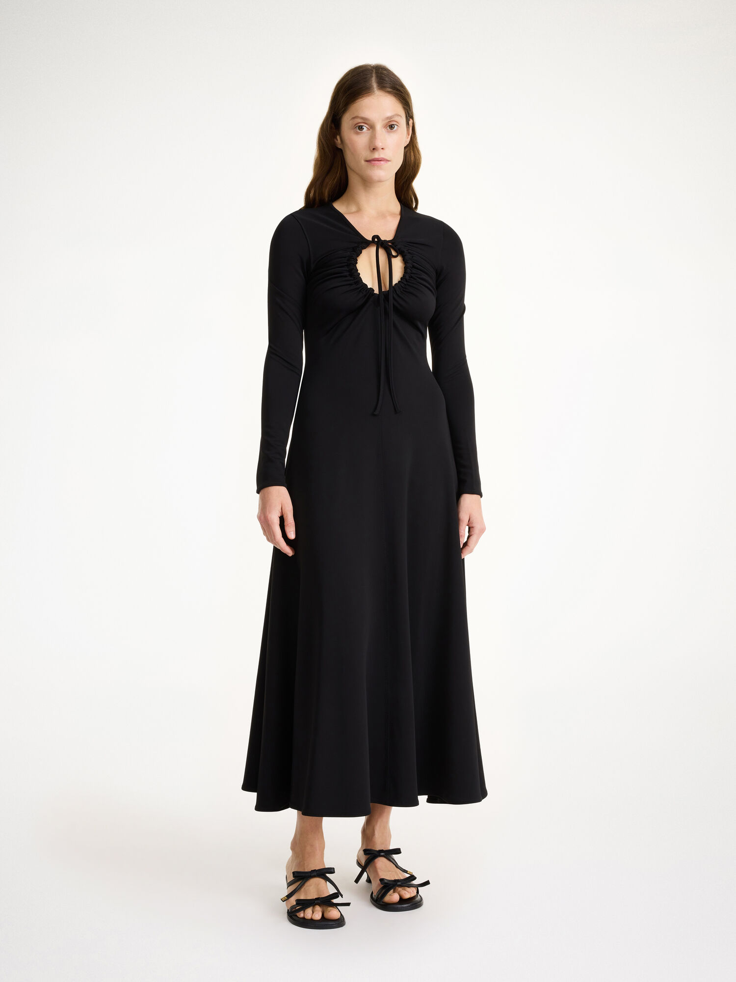 By Malene Birger Deija Maxi Haljina Crne | HR_BB11144