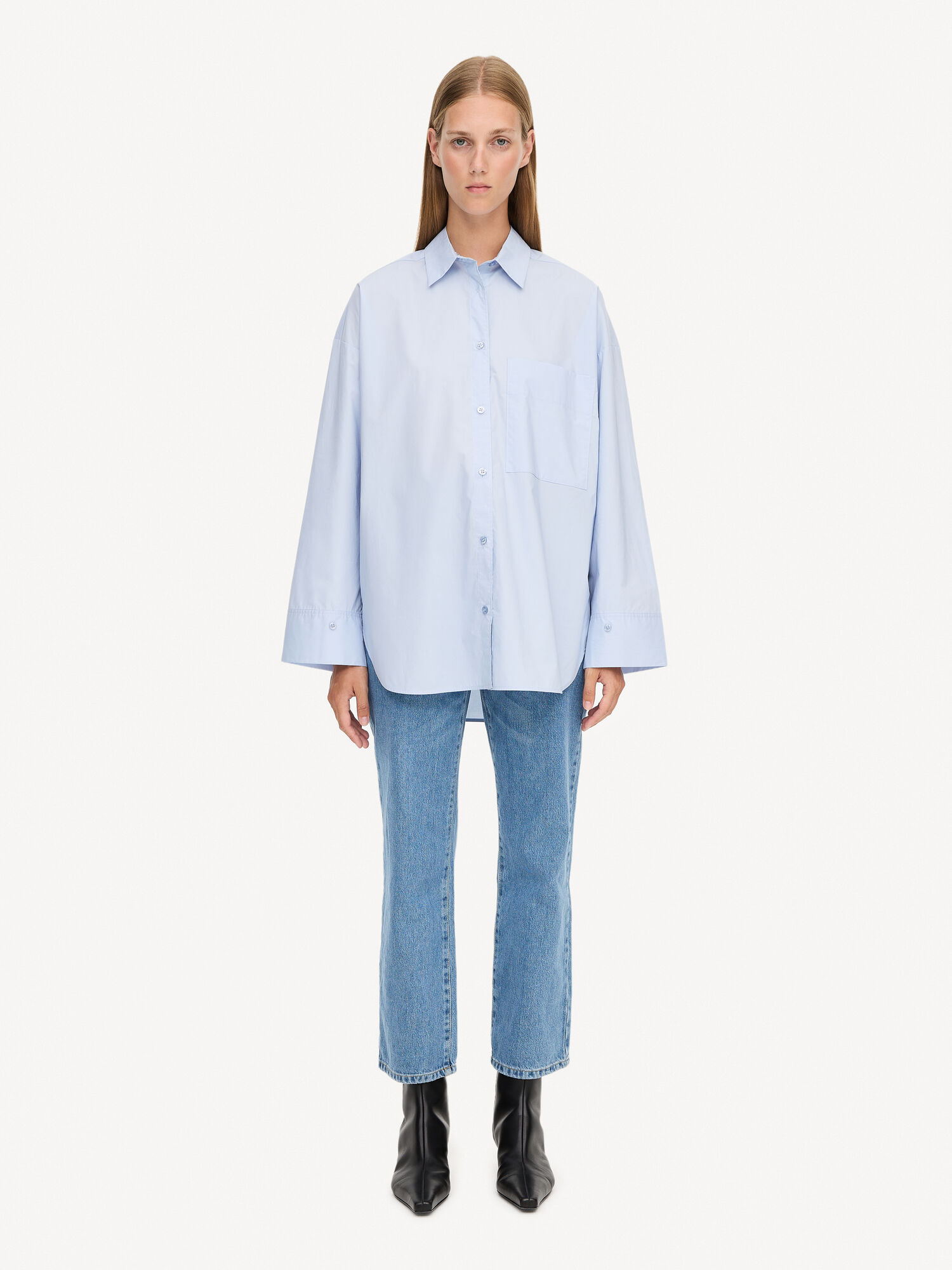 By Malene Birger Derris Organic Cotton Košulje Plave | HR_BB56146