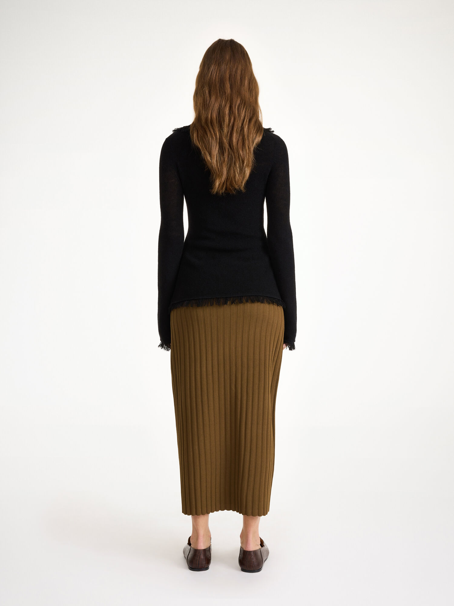 By Malene Birger Dreele Wool-blend Sweater Pletenina Crne | HR_BB59653