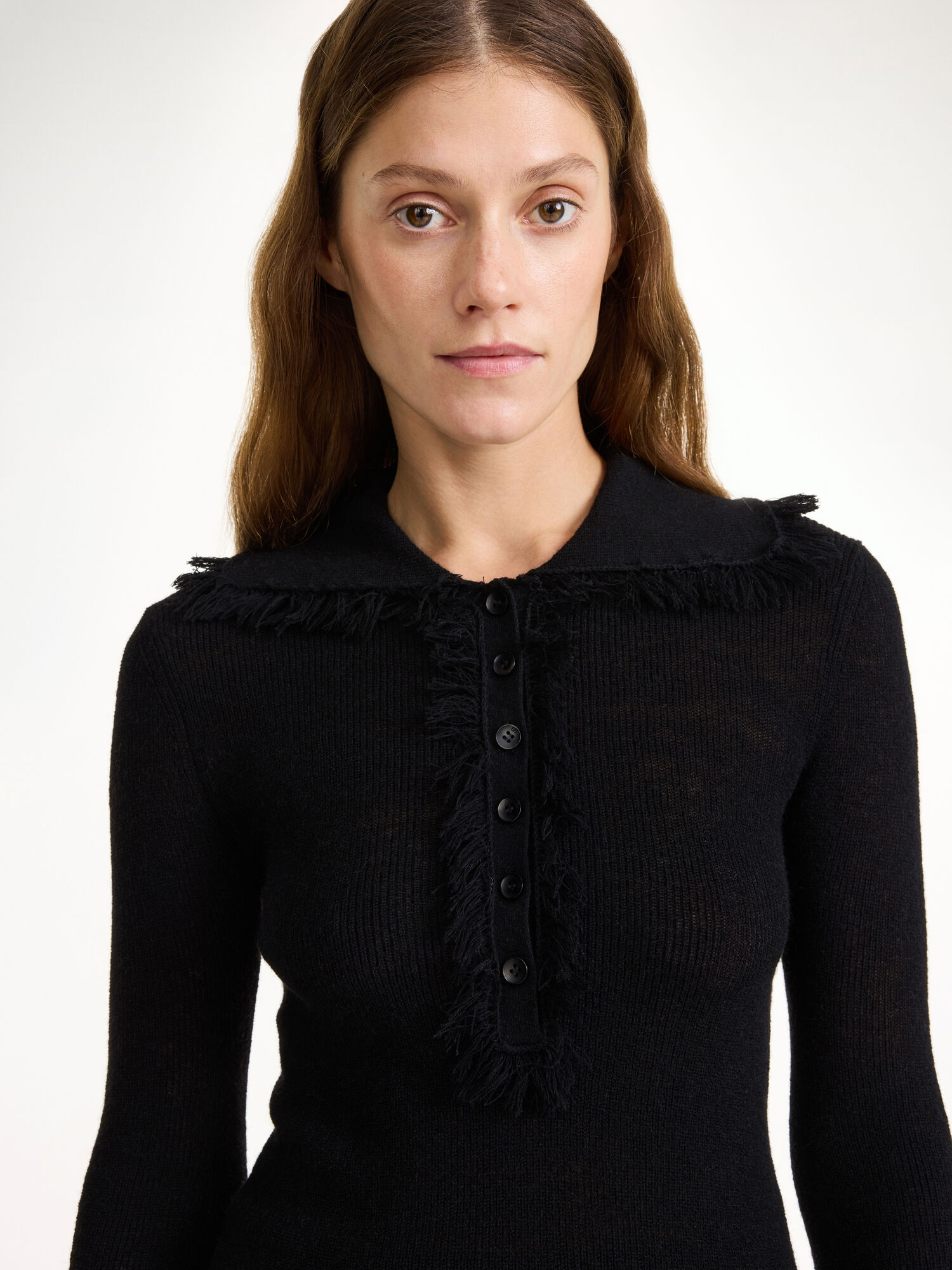 By Malene Birger Dreele Wool-blend Sweater Pletenina Crne | HR_BB59653