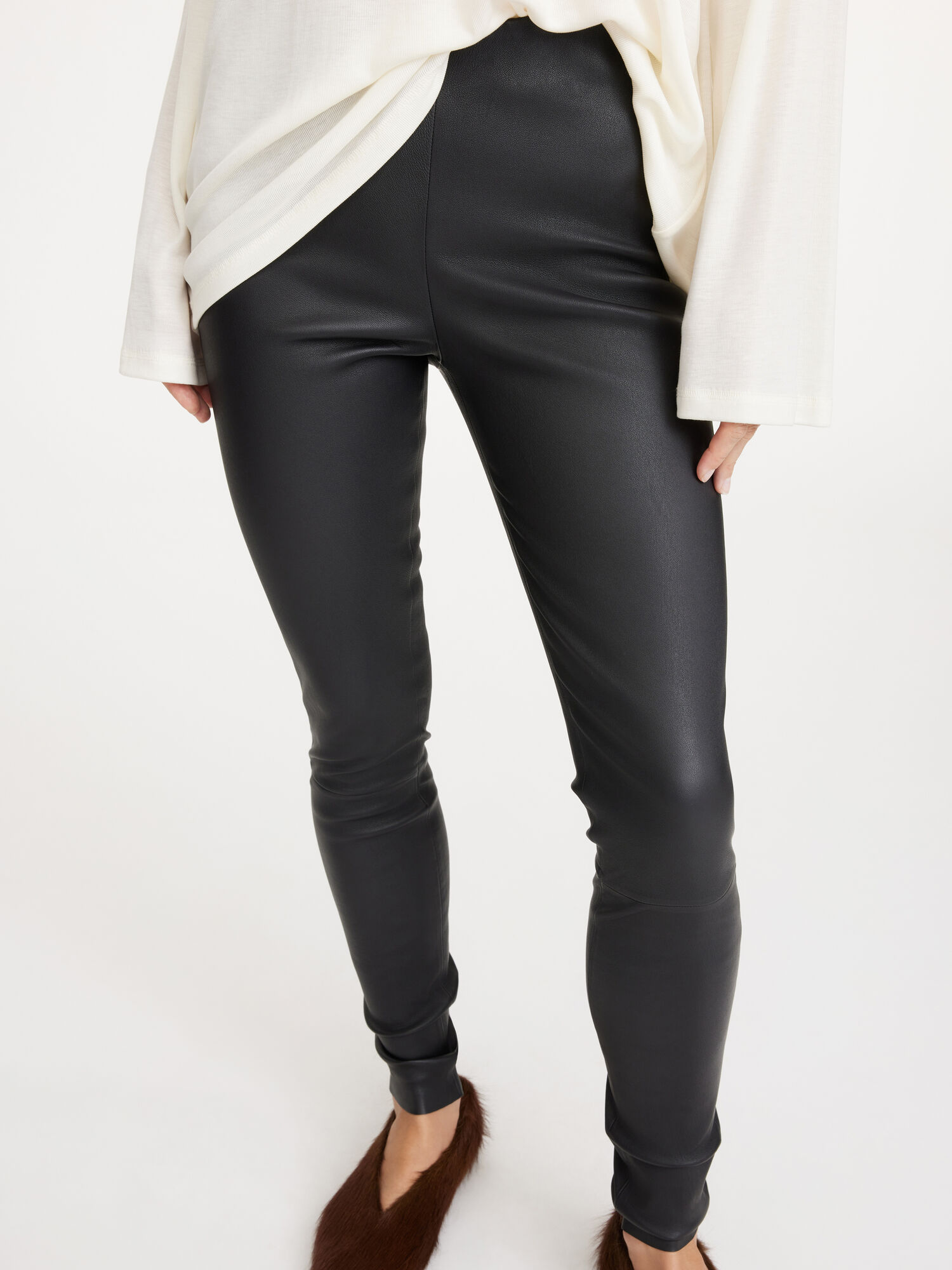 By Malene Birger Elenasoo Leggings Hlače Crne | HR_BB46652