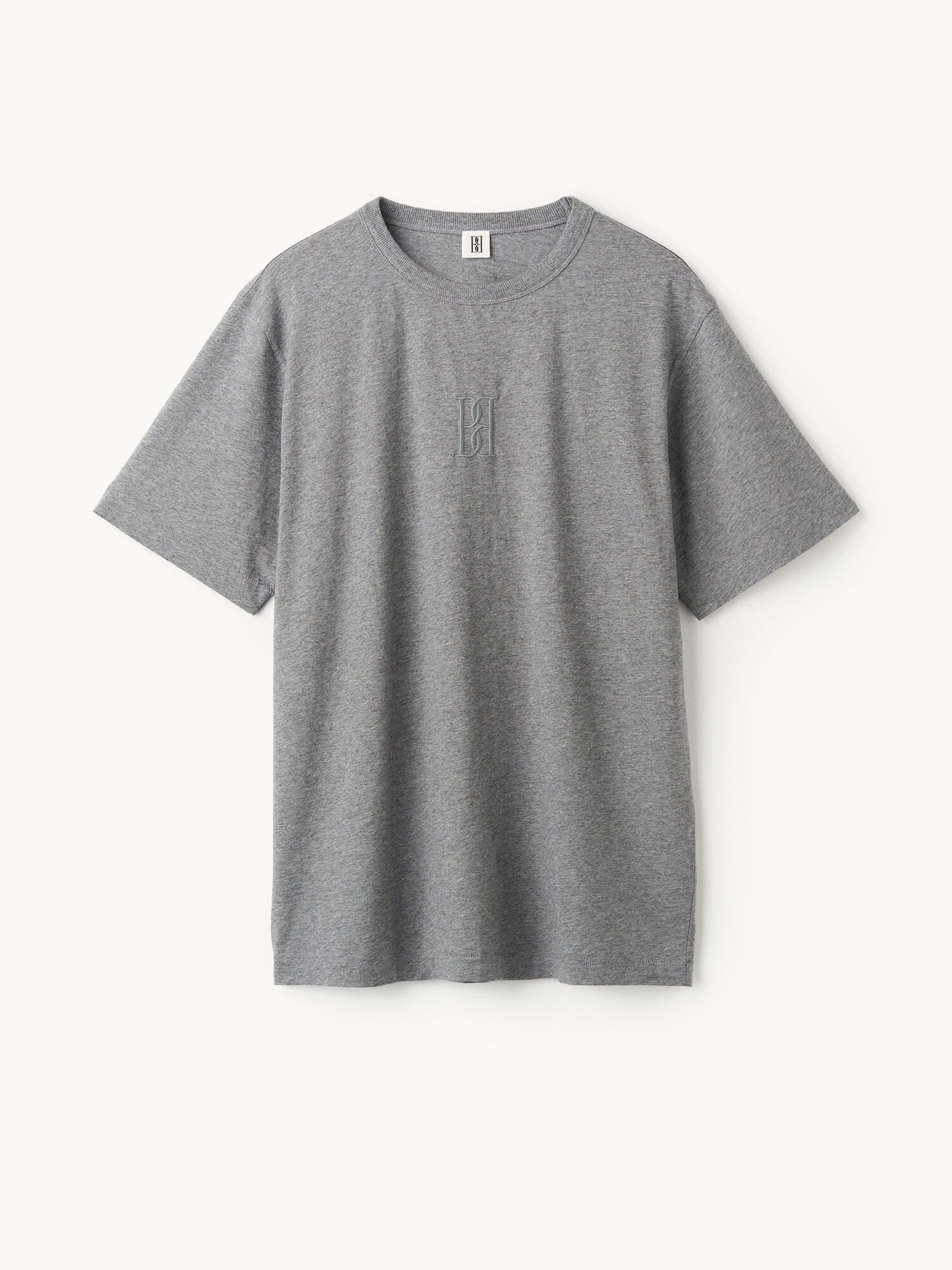 By Malene Birger Fayeh Organic Cotton T-shirt Topi Sive | HR_BB44688