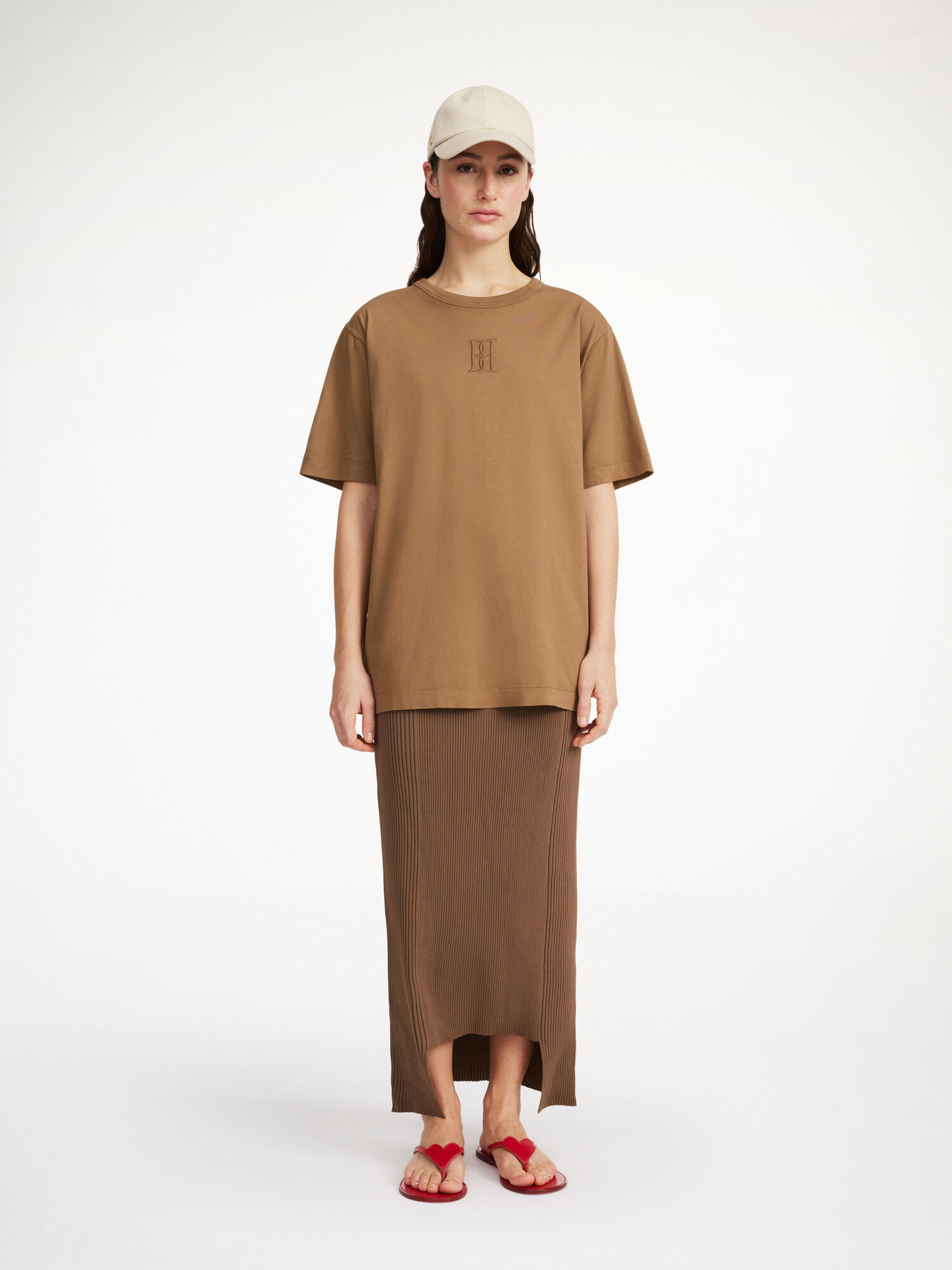 By Malene Birger Fayeh Organic Cotton T-shirt Topi Shitake | HR_BB45352