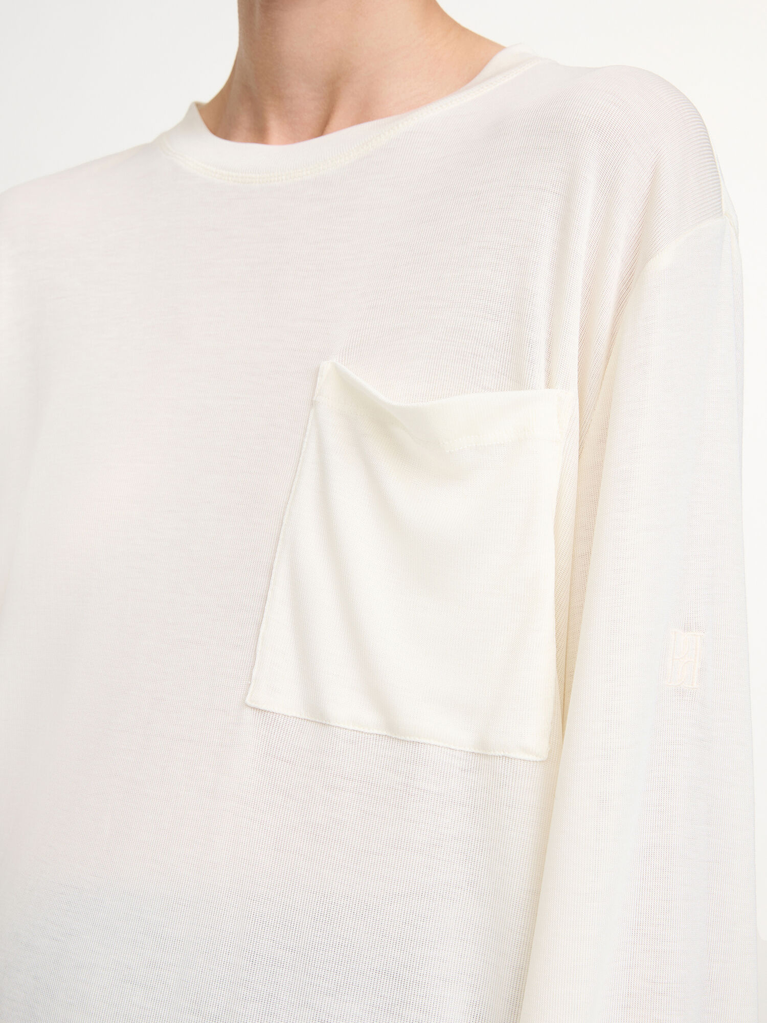 By Malene Birger Fayeh Oversized Longsleeve Topi Bijele | HR_BB65709