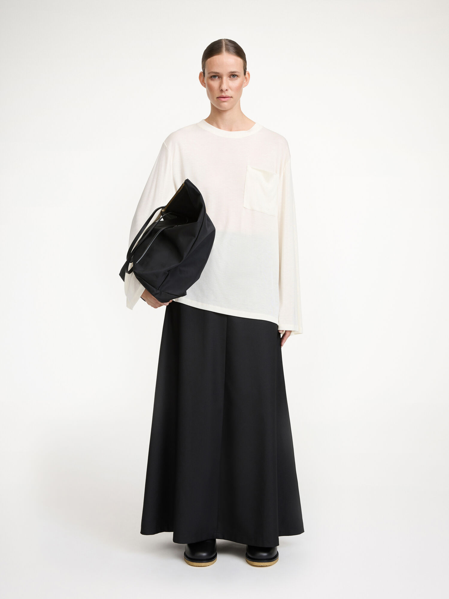 By Malene Birger Fayeh Oversized Longsleeve Topi Bijele | HR_BB65709