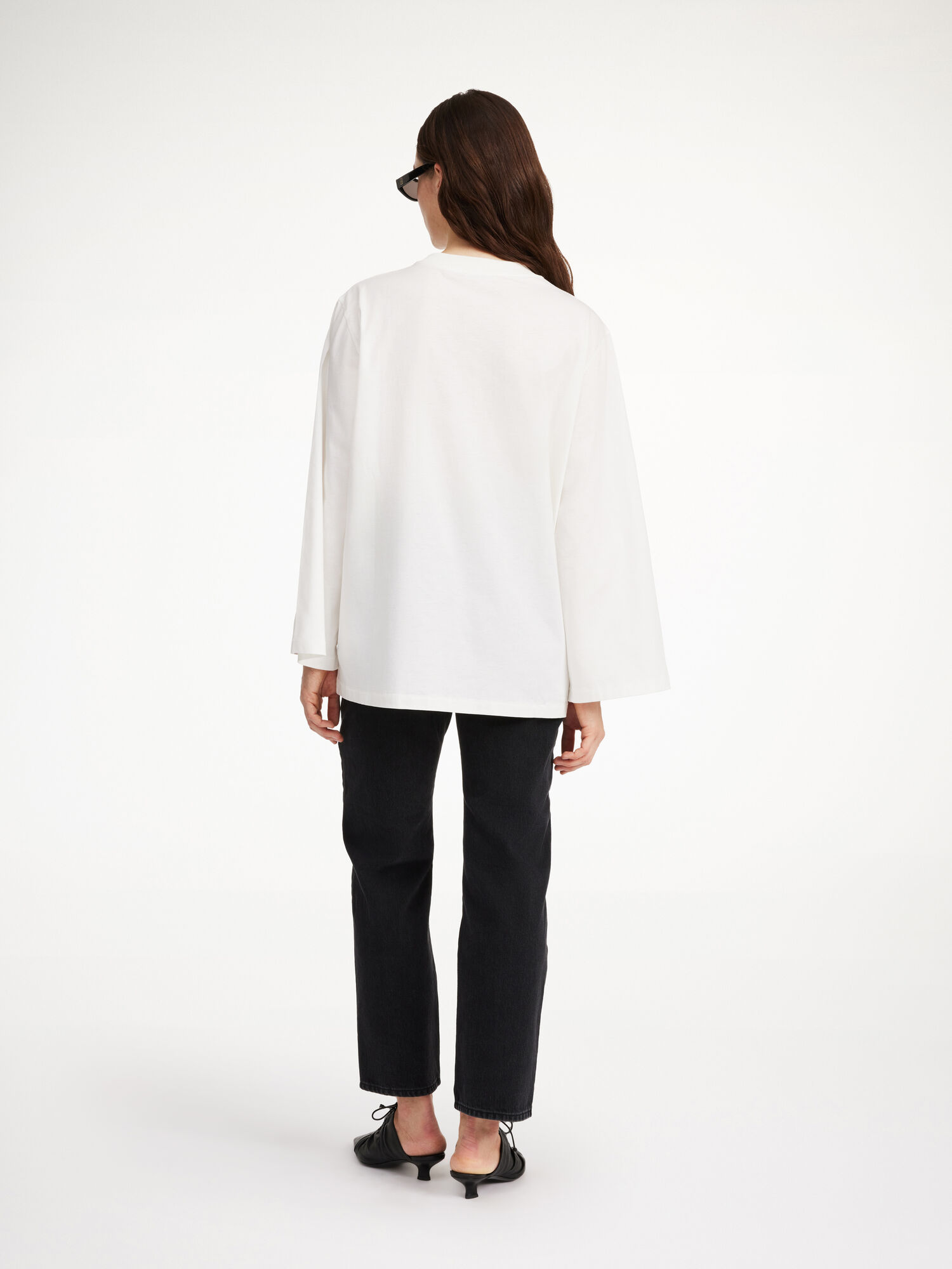 By Malene Birger Fayeh Oversized Longsleeve Topi Bijele | HR_BB61769