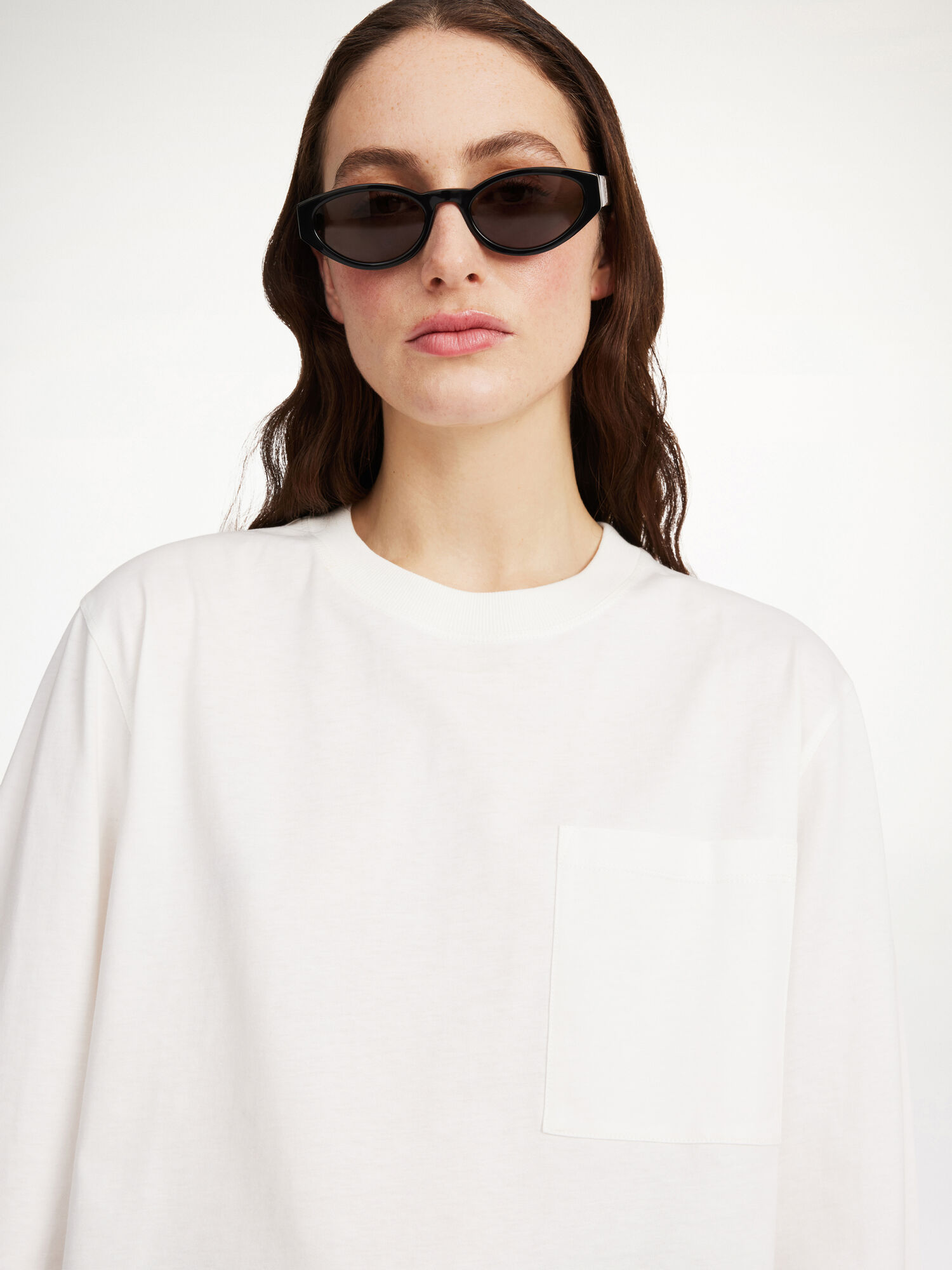 By Malene Birger Fayeh Oversized Longsleeve Topi Bijele | HR_BB61769