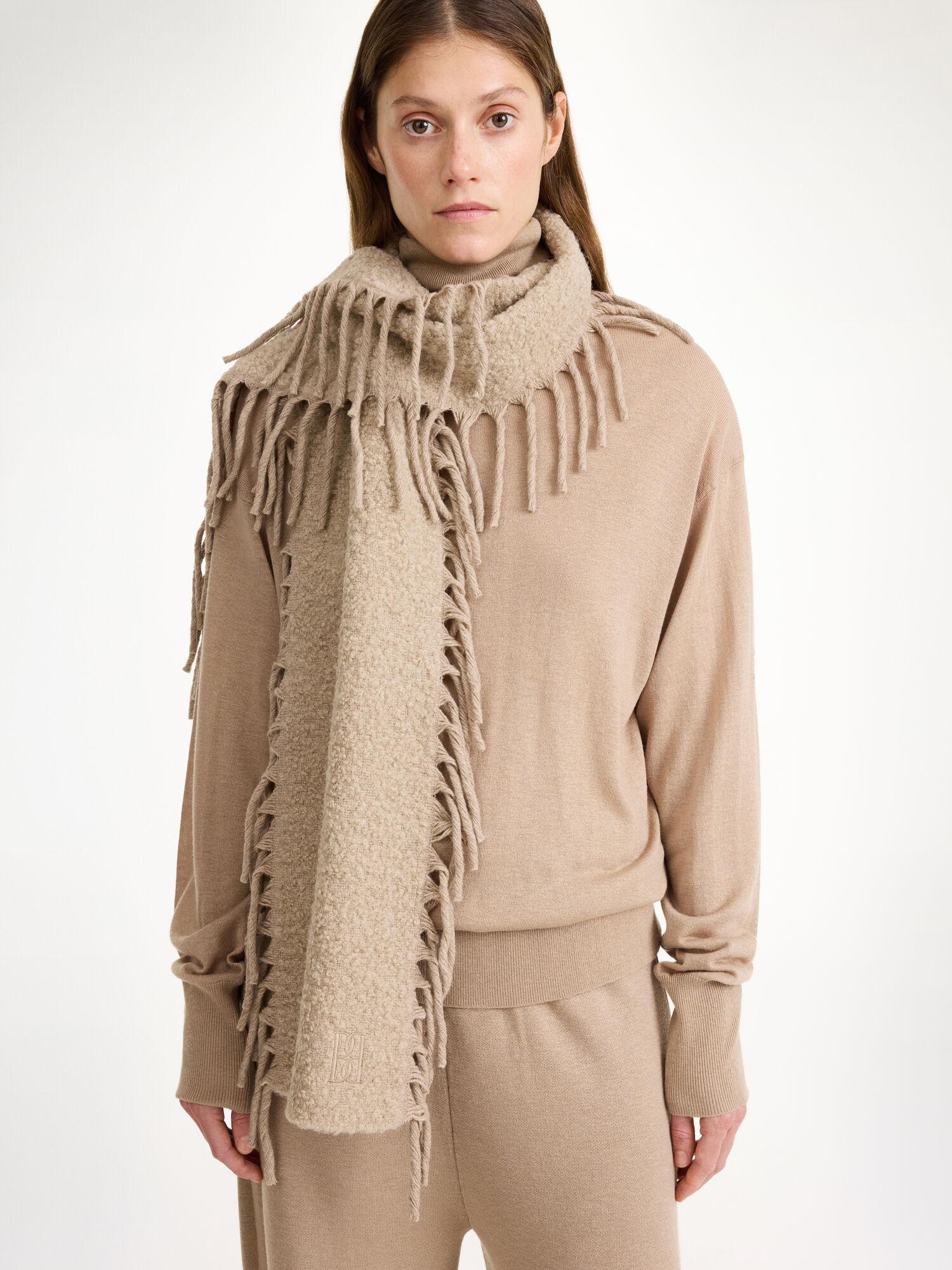 By Malene Birger Fringly Wool Šalovi Tehina | HR_BB79555