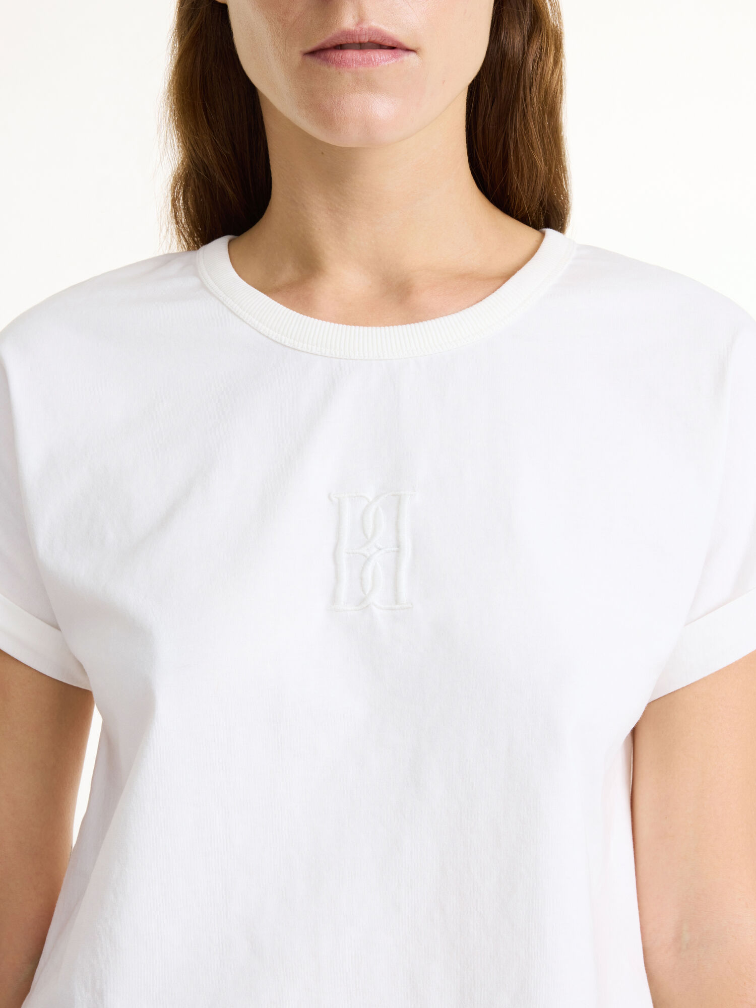 By Malene Birger Hedalia Organic Cotton T-shirt Topi Bijele | HR_BB58453