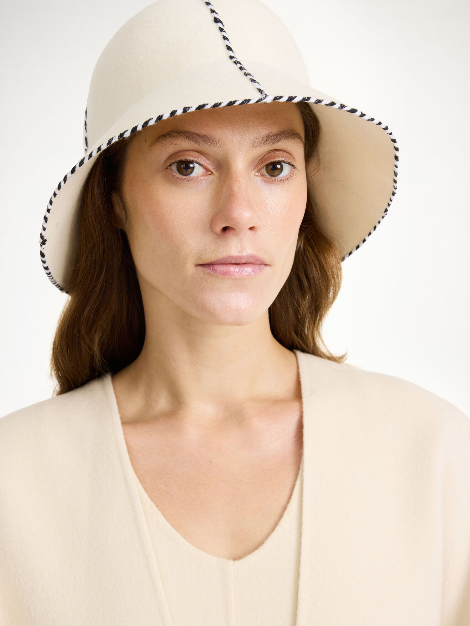 By Malene Birger Ilmura Wool Hat Ostali Dodaci Oyster Gray | HR_BB49748